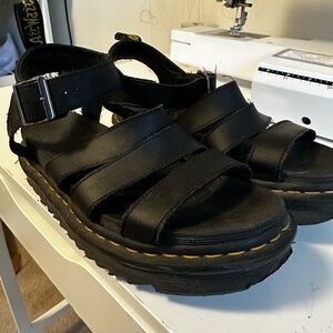 Dr. Martens Black Platform Sandals